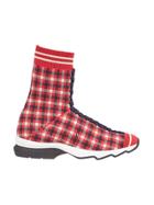 Fendi Tartan Sneaker Boots - Multicolour
