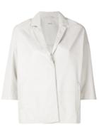 P.a.r.o.s.h. Short-sleeve Fitted Blazer - White