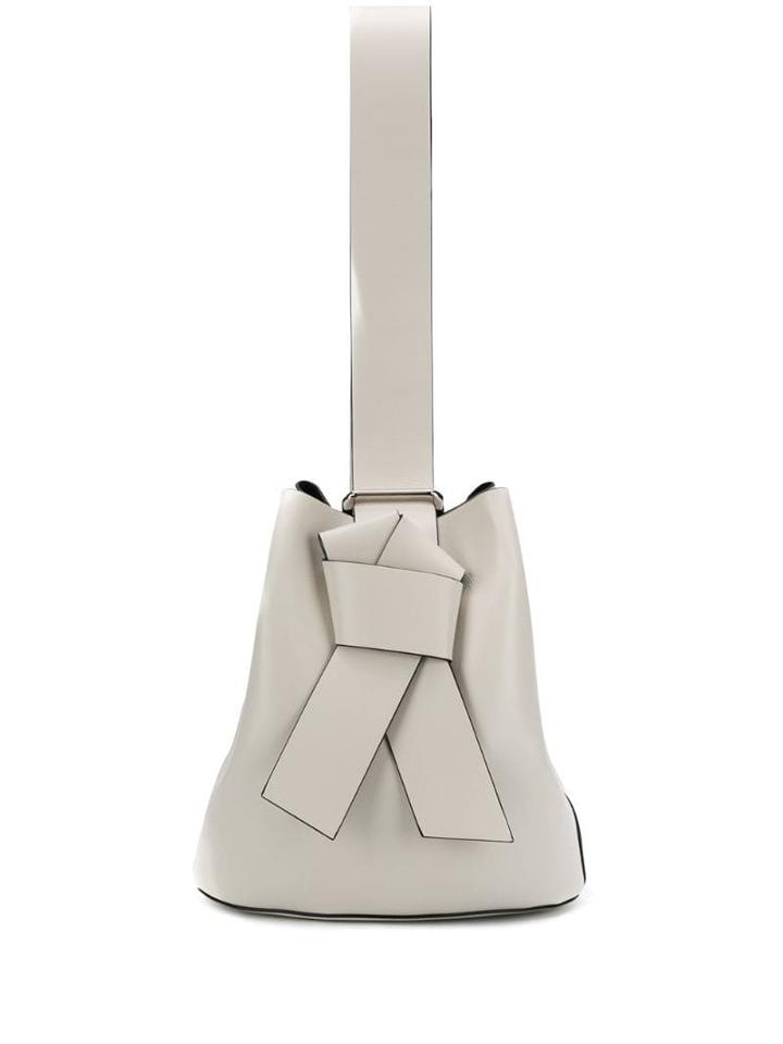 Acne Studios Structured Ribbon Tote Bag - White