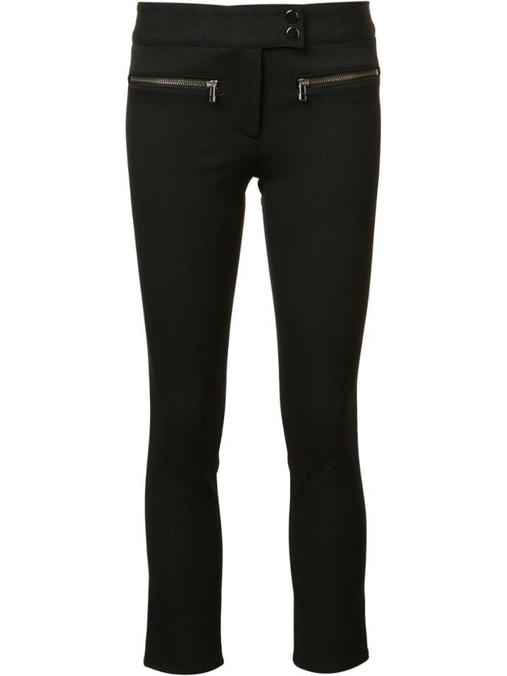 Veronica Beard Slim-fit Cropped Trousers - Black