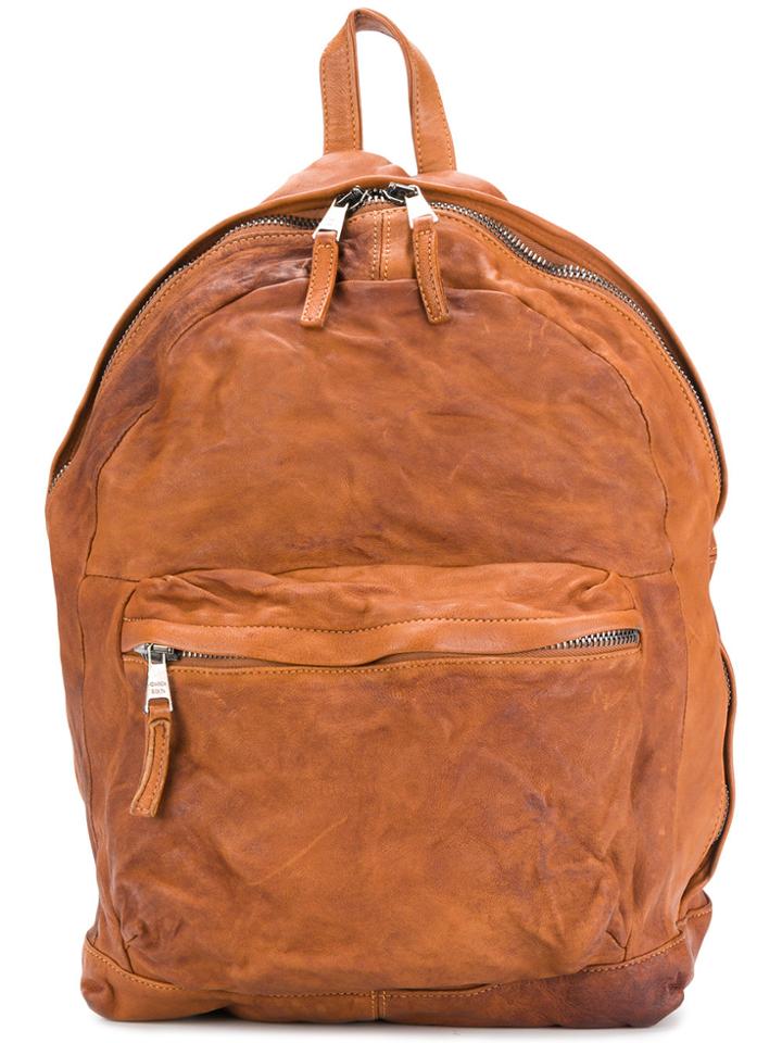 Giorgio Brato Crinkled Backpack - Brown