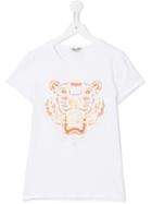 Kenzo Kids Tiger T-shirt, Size: 14 Yrs, White