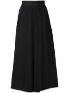 Mm6 Maison Margiela Sheer Cropped Trousers, Women's, Size: 42, Black, Polyester/viscose