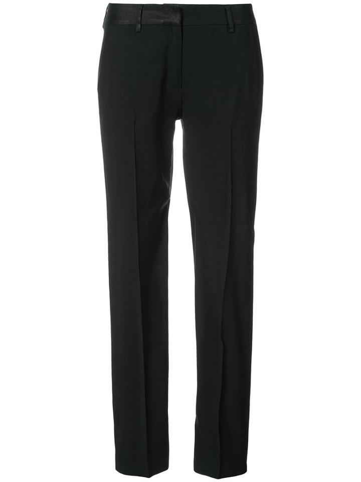 Maison Margiela - Bootleg Tailored Trousers - Women - Linen/flax/virgin Wool - 36, Black, Linen/flax/virgin Wool
