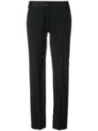 Maison Margiela - Bootleg Tailored Trousers - Women - Linen/flax/virgin Wool - 36, Black, Linen/flax/virgin Wool