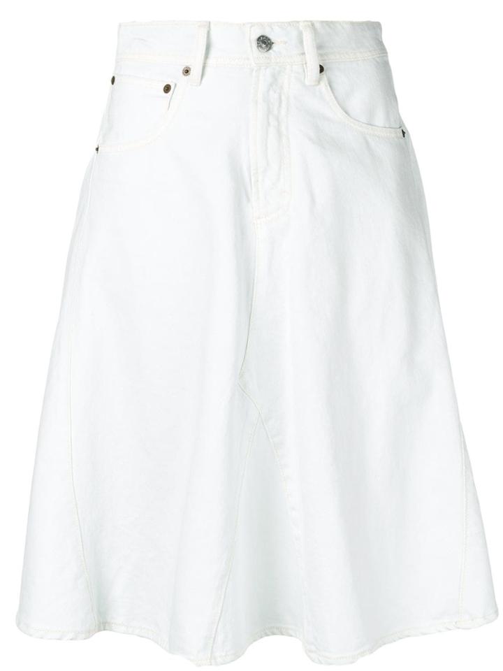 Acne Studios Flared Denim Skirt - Blue