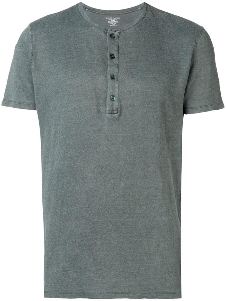 Majestic Filatures Buttoned T-shirt - Green