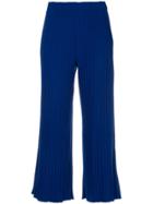 Simon Miller Ribbed Cropped Trousers - Blue