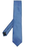 Boss Hugo Boss Geometric Pointed-tip Tie - Blue