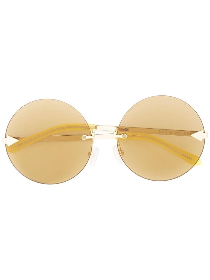 Karen Walker Disco Circus Sunglasses - Metallic