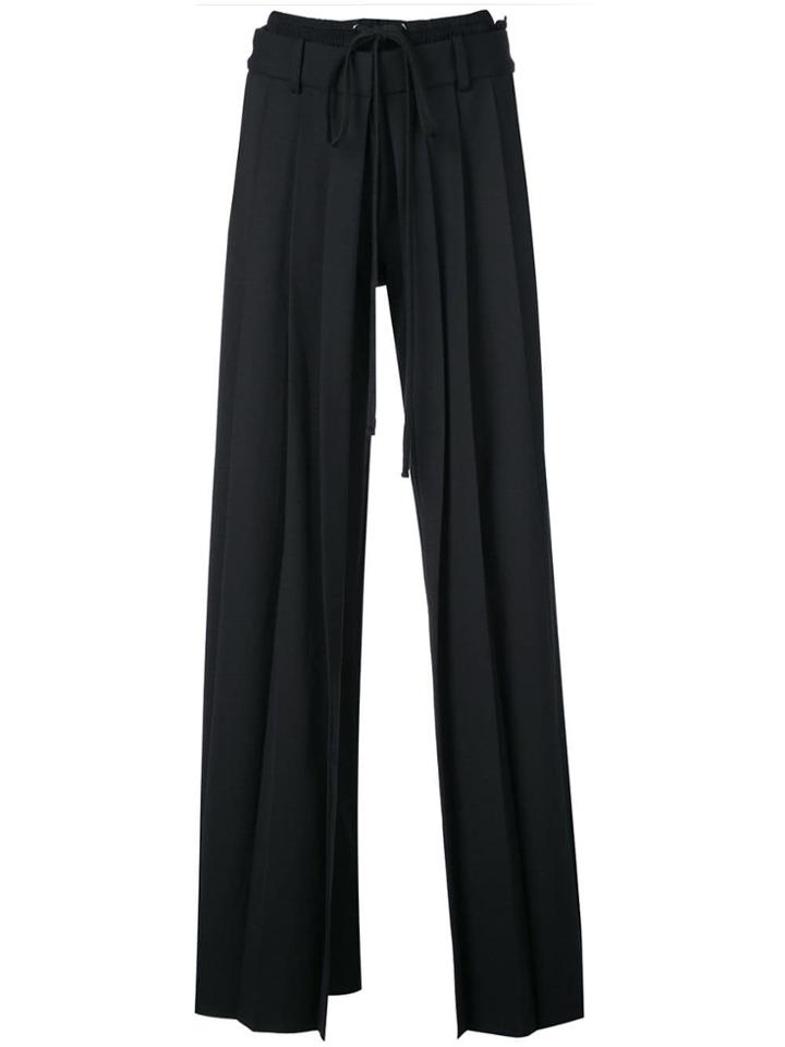 Vera Wang Pleated Front Tailored Trousers - Black