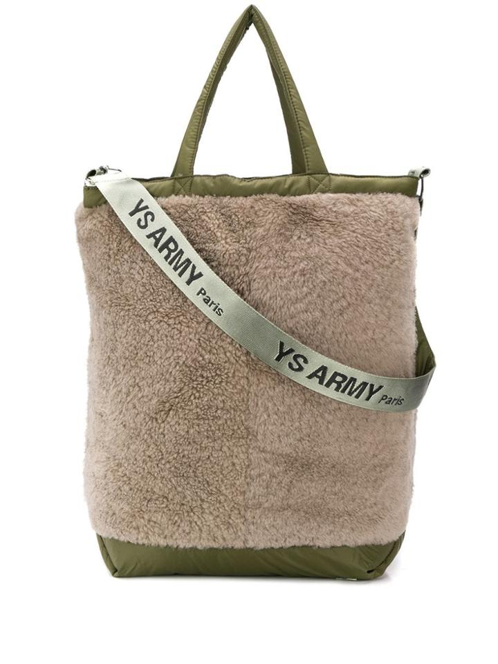 Yves Salomon Accessories Oversized Merino Tote - Brown