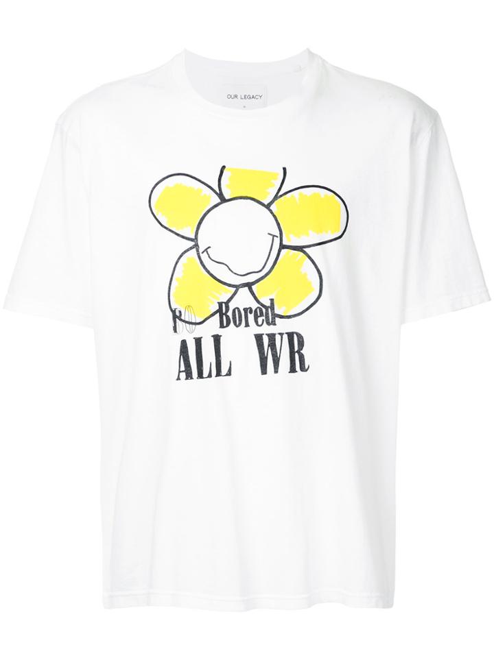 Our Legacy Flower Print T-shirt - White