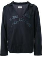 Bed J.w. Ford V Neck Hoodie, Men's, Size: 1, Black, Cupro/wool