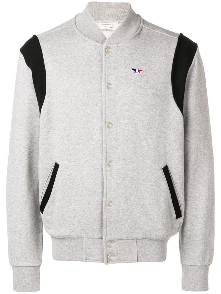 Maison Kitsuné Teddy Bomber Jacket - Grey