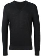 Ermenegildo Zegna V-neck Jumper - Black