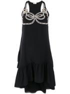 Fendi Faux-pearl Embellished Dress - Black