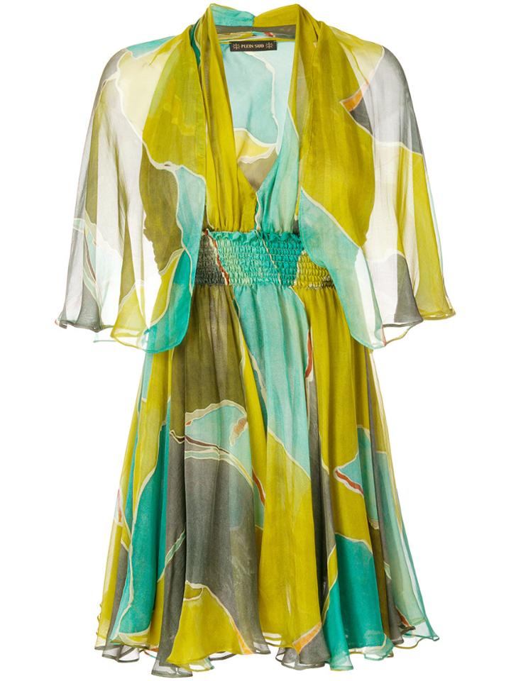 Plein Sud Elasticated Waistband Dress - Green