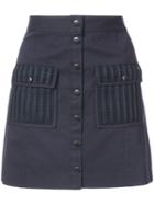Zac Zac Posen - Lizzie Skirt - Women - Cotton/rayon/polyester - 10, Blue, Cotton/rayon/polyester