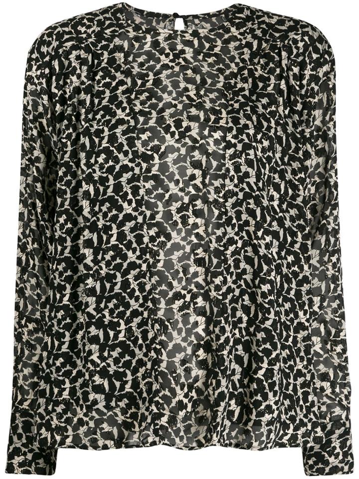 Isabel Marant Floral Print Blouse - Neutrals