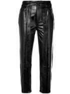 Aalto Cropped Waxed Trousers - Black
