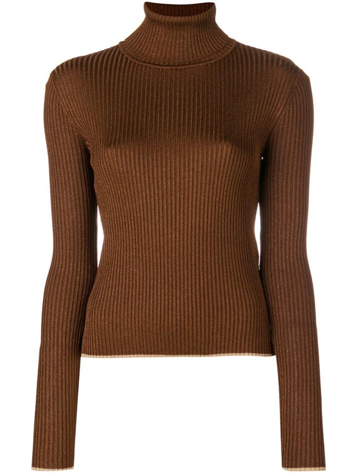Marco De Vincenzo Roll Neck Jumper - Brown
