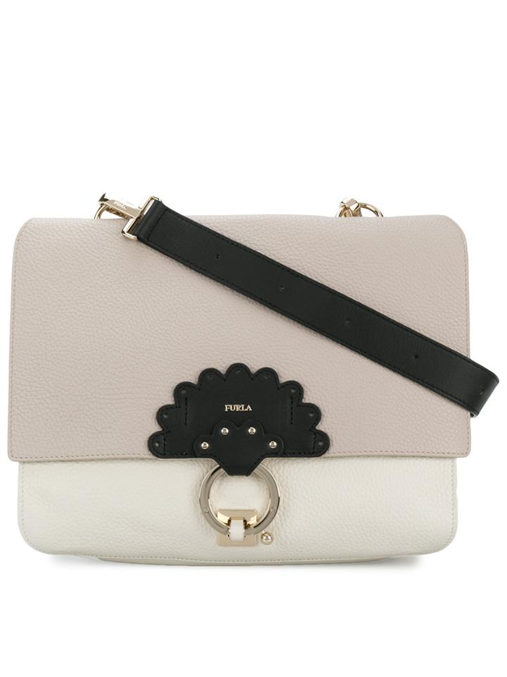 Furla Medium Scoop Shoulder Bag - White