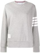Thom Browne 4-bar Crew Neck Sweatshirt - Grey