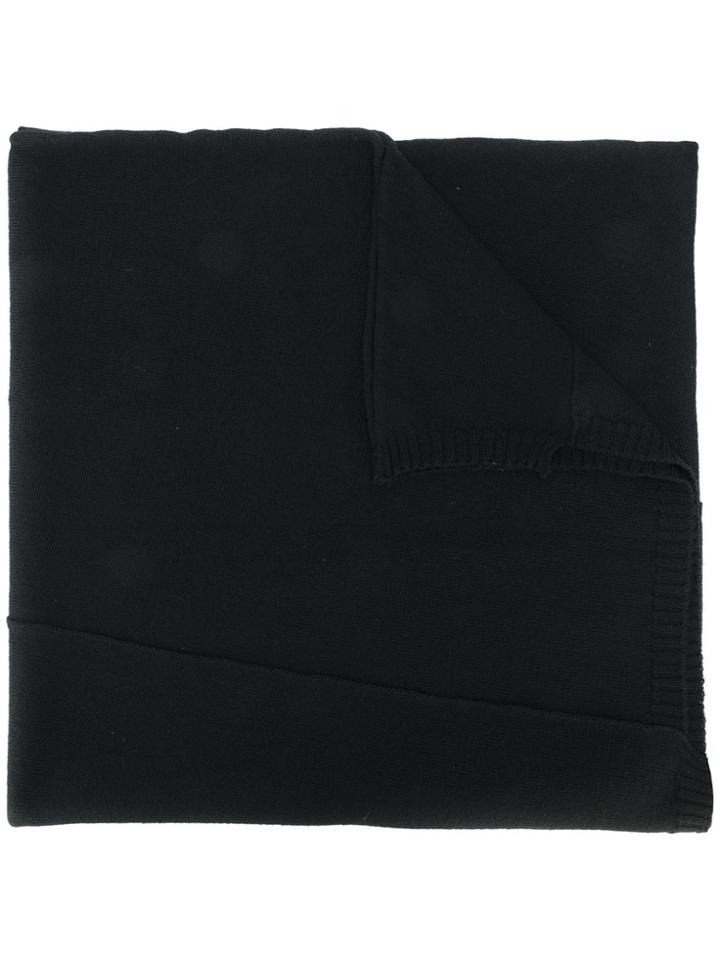 Isabel Benenato Knitted Scarf - Black