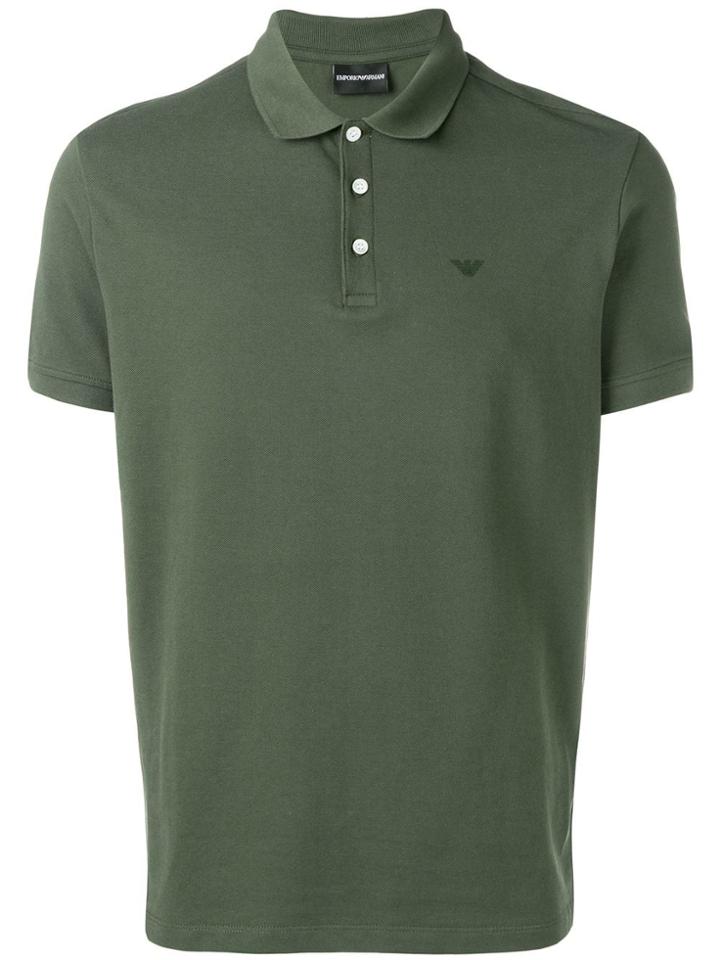 Emporio Armani Logo Detail Polo Shirt - Green