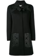 Fendi Laser-cut Coat - Black