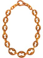 Prada Plexiglass Necklace - Brown