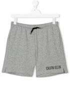 Calvin Klein Kids Teen Drawstring Track Shorts - Grey