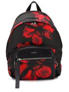 Neil Barrett Floral Pattern Backpack - Black