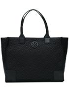 Tory Burch Geometric Embossed Medium Tote, Women's, Black, Nylon