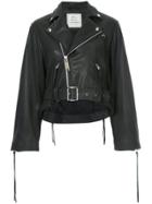 Maison Mihara Yasuhiro Cropped Biker Jacket - Black