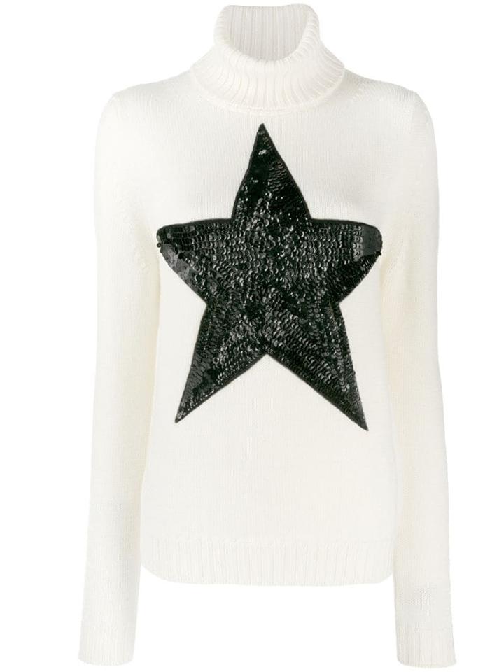 P.a.r.o.s.h. Sequinned Star Jumper - White