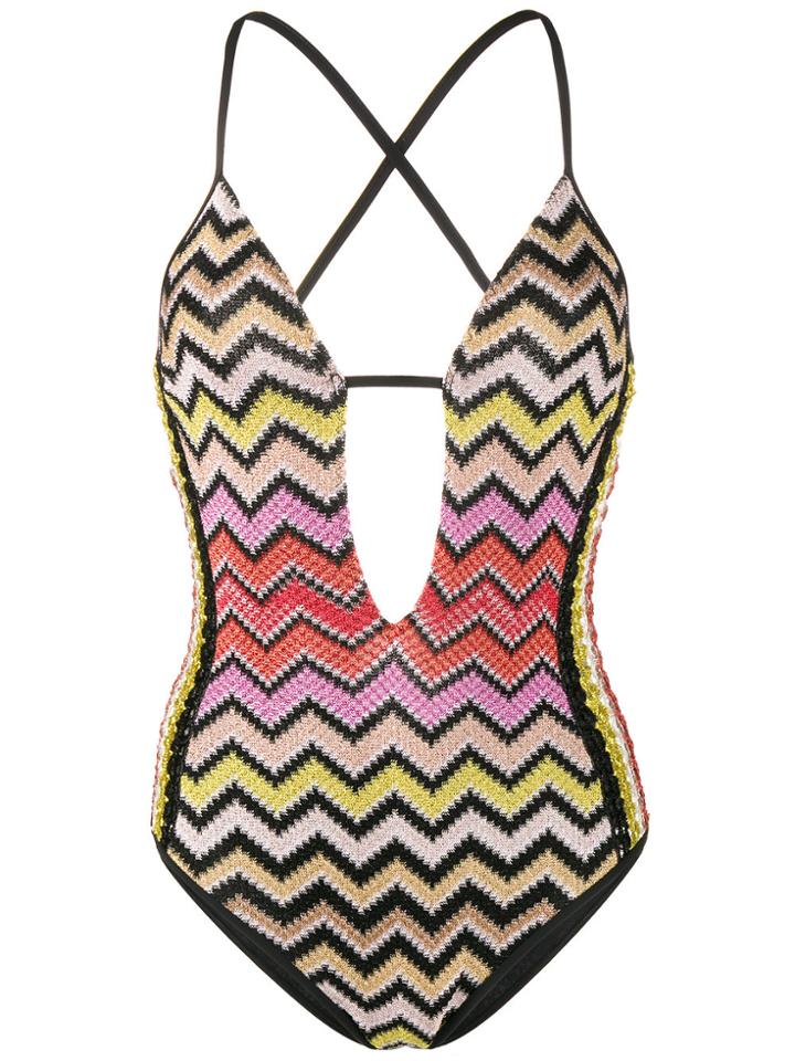 Missoni Mare Cut Out Swimsuit - Multicolour