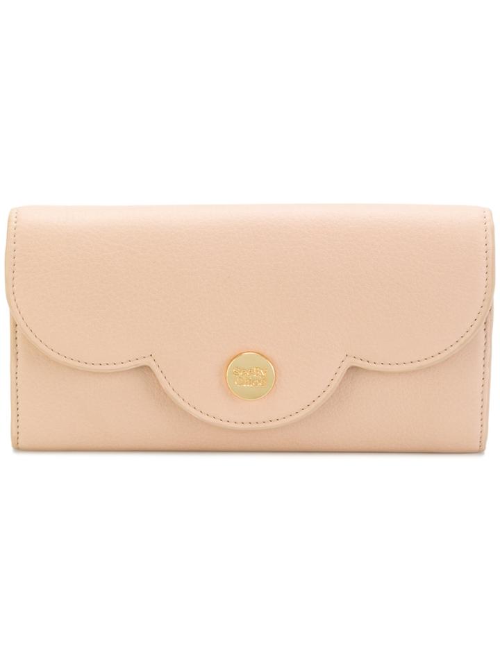 See By Chloé Polina Long Wallet - Pink & Purple