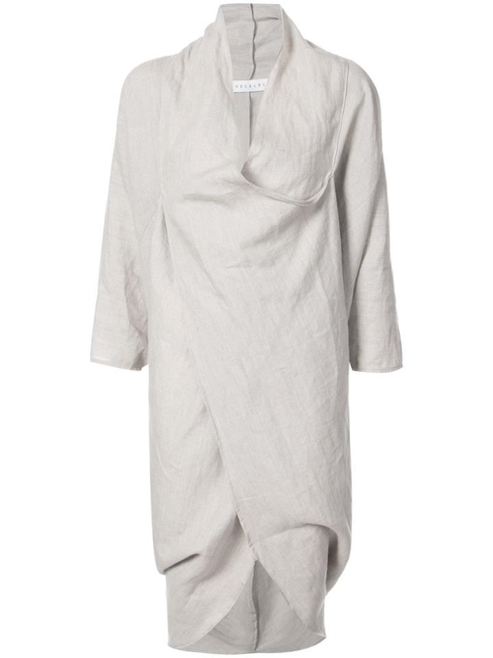 The Celect Draped Cocoon Dress - Nude & Neutrals