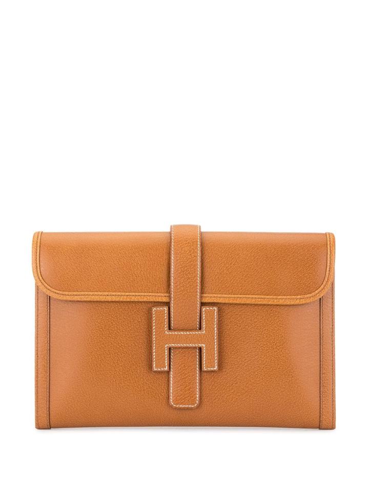 Hermès Pre-owned Jige Pm Clutch - Brown