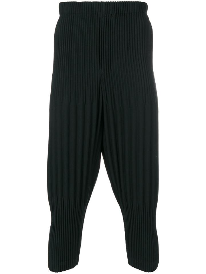 Homme Plissé Issey Miyake Ribbed Effect T-shirt - Black
