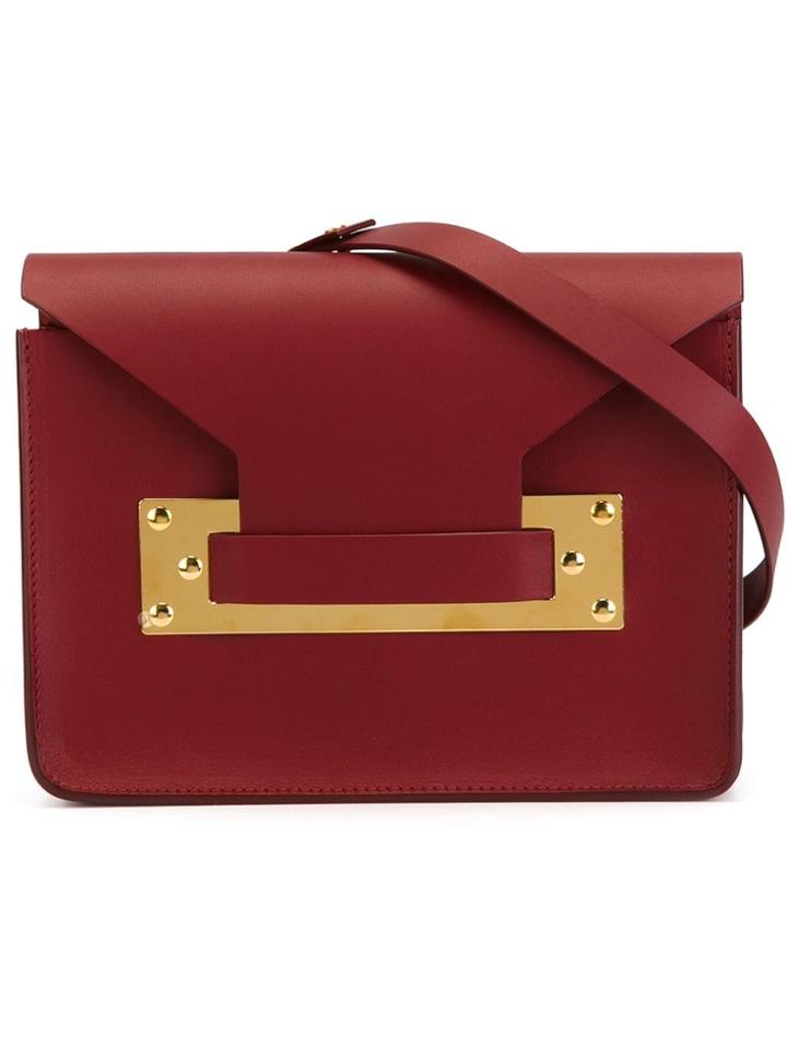 Sophie Hulme Mini 'milner' Crossbody Bag - Red