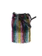Les Petits Joueurs - Mini Daliah Beaded Bag - Women - Leather/sequin - One Size, Black, Leather/sequin