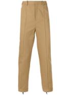 Neil Barrett - Tapered Trousers - Men - Cotton/spandex/elastane - 48, Brown, Cotton/spandex/elastane