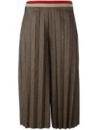 Aviù Pleated Cropped Trousers