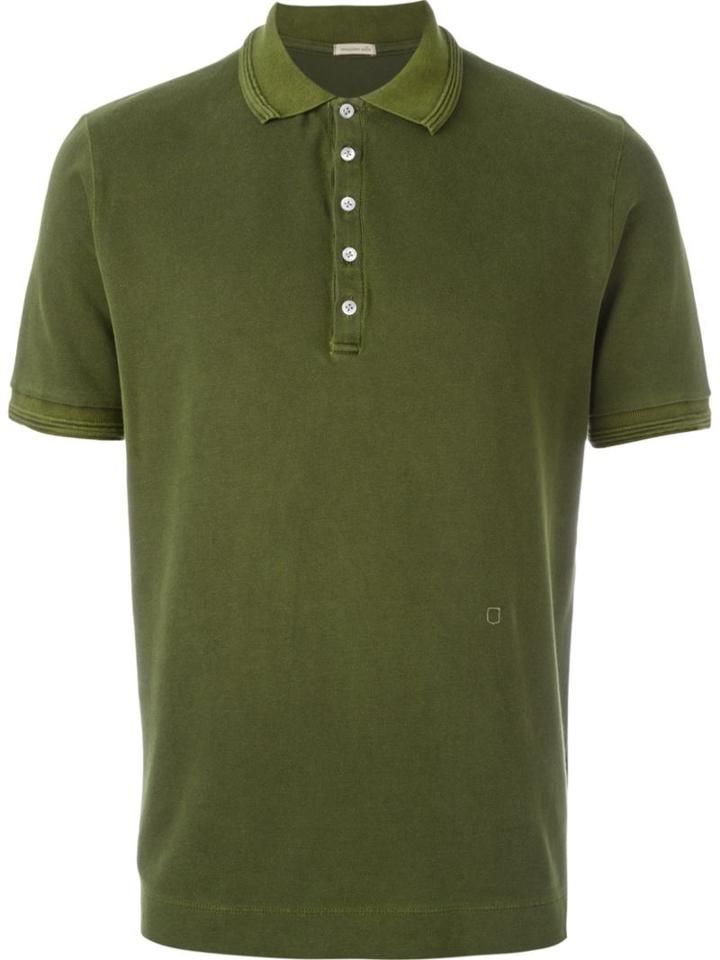 Massimo Alba Classic Polo Shirt, Men's, Size: Xl, Green, Cotton/spandex/elastane