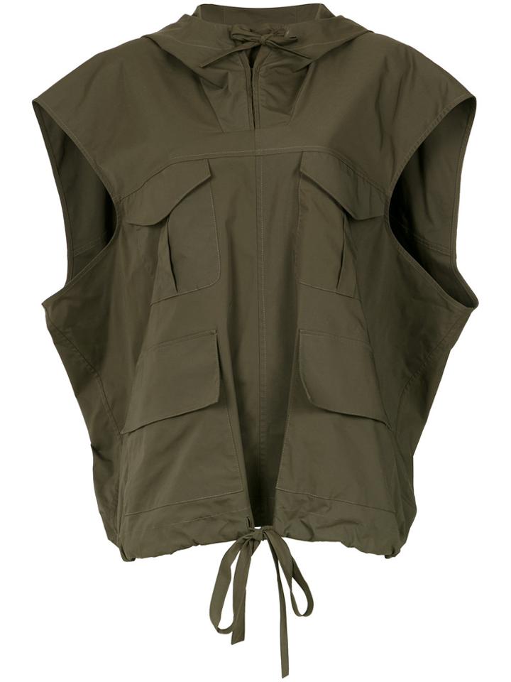 Gloria Coelho Parka Waistcoat - Green