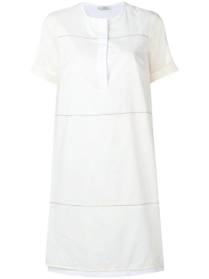 Peserico Embellished Midi Dress - White