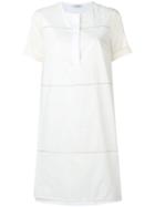 Peserico Embellished Midi Dress - White